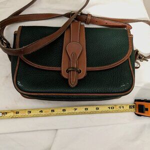 Vintage Hunter Green Dooney & Bourke Crossbody Bag